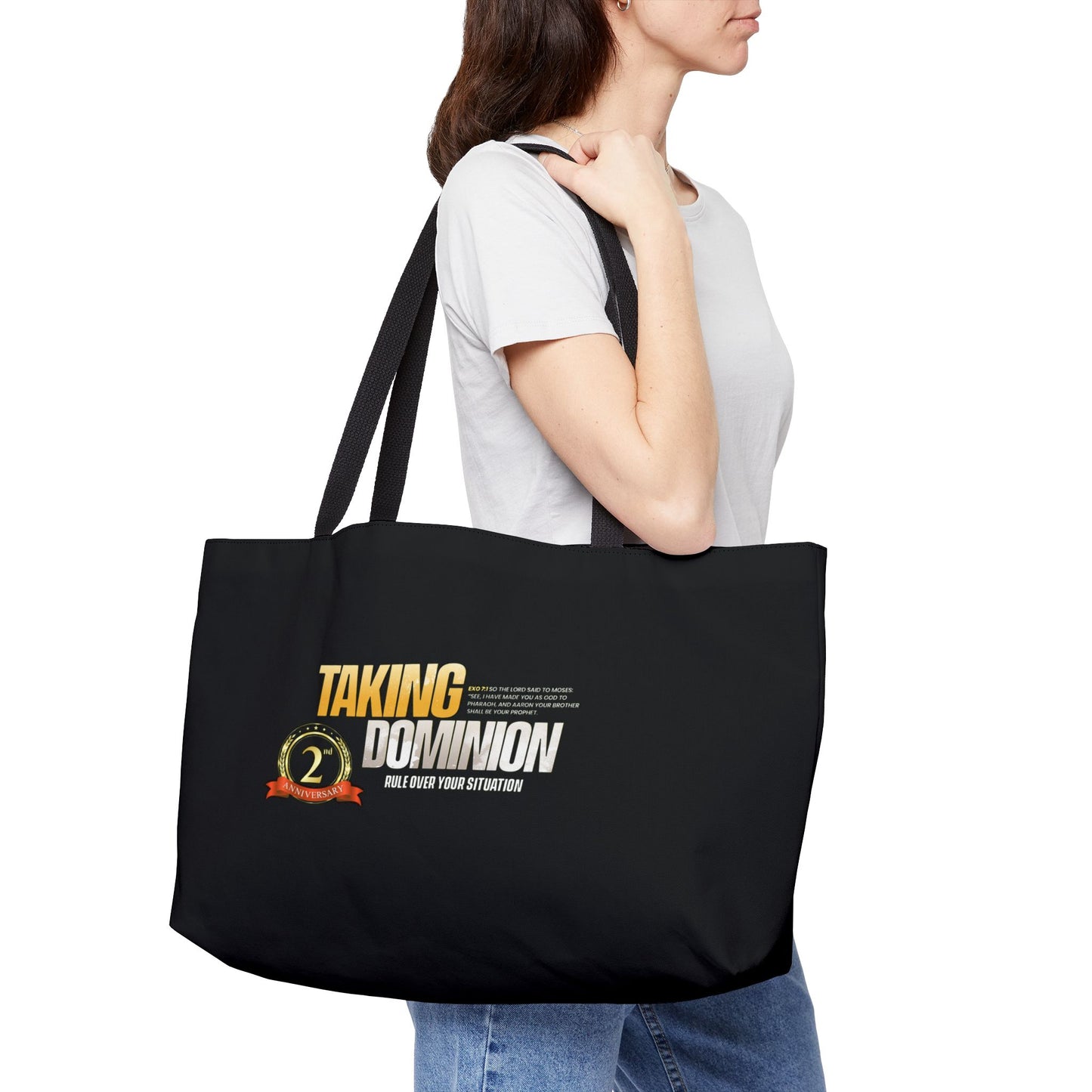 taking dominion tote bag