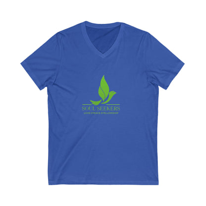 Women's Jersey Short Sleeve V-Neck Tee – Soft, Comfortable, and Stylish with a Flattering Fit for Everyday Wear