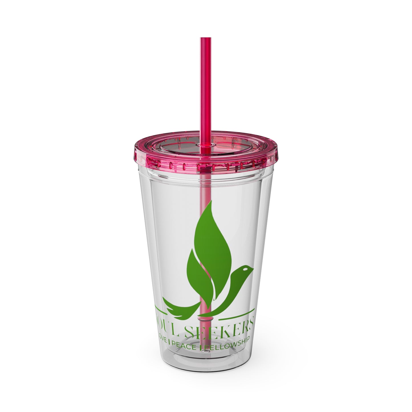 sunsplash tumbler with straw, 16oz