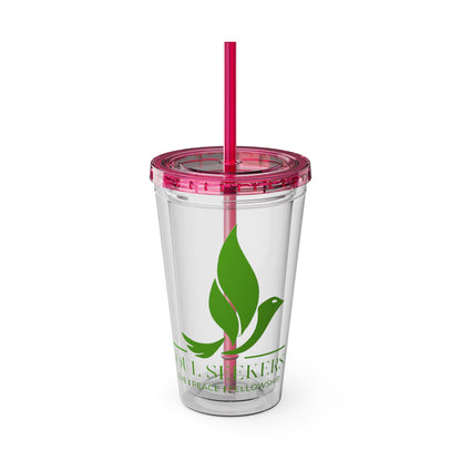 Sunsplash Tumbler with Straw, 16oz