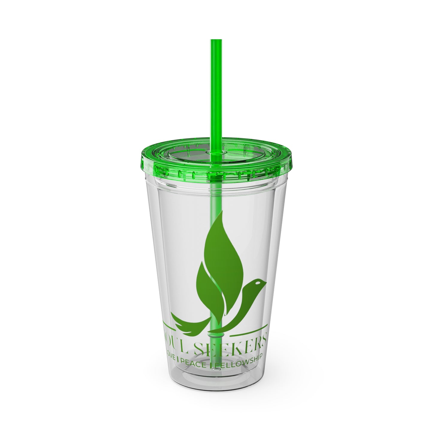 sunsplash tumbler with straw, 16oz