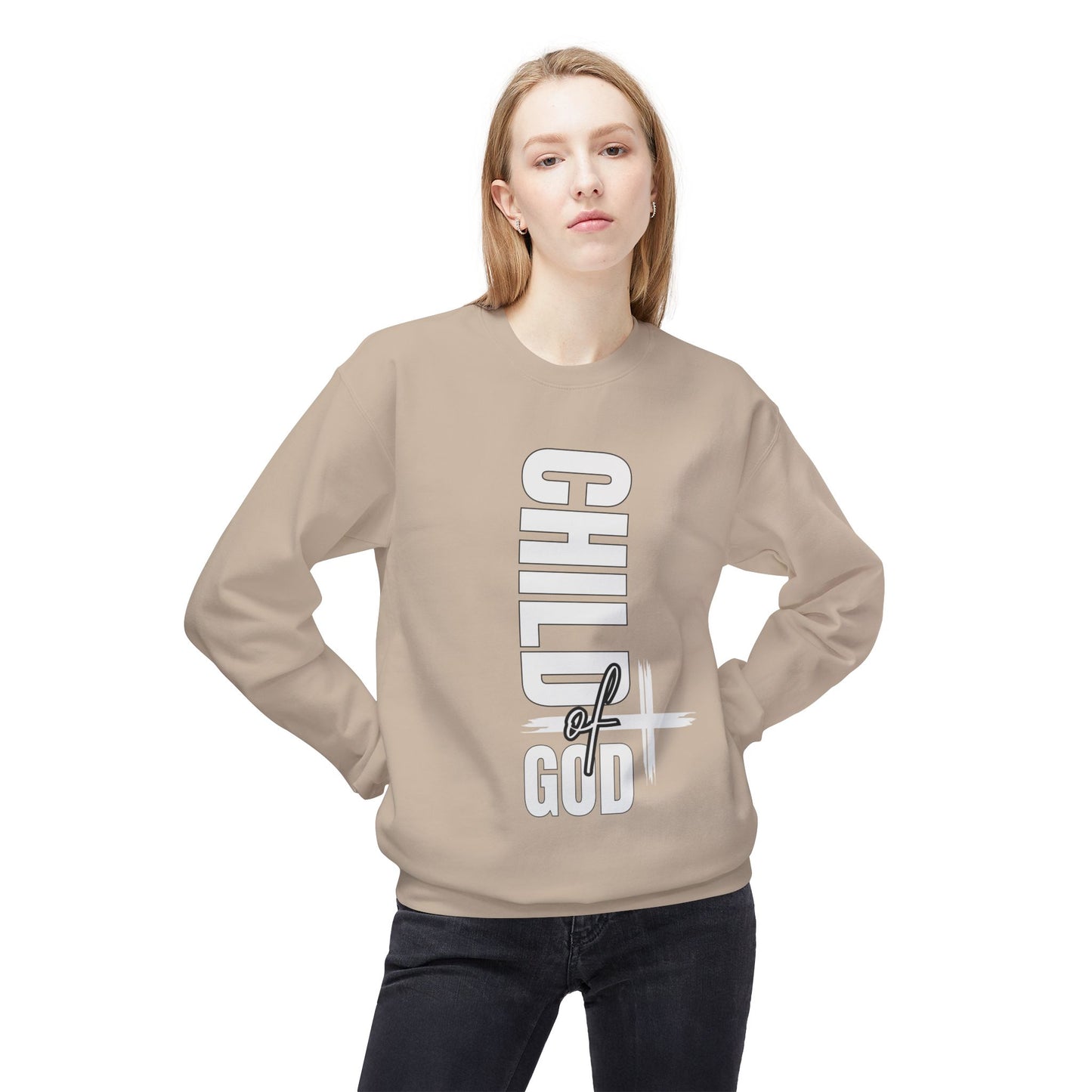 women midweight softstyle fleece crewneck sweatshirt