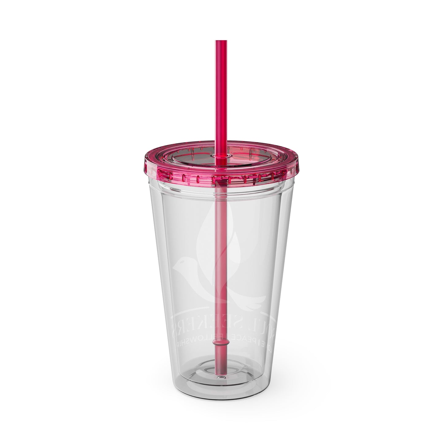 sunsplash tumbler with straw, 16oz