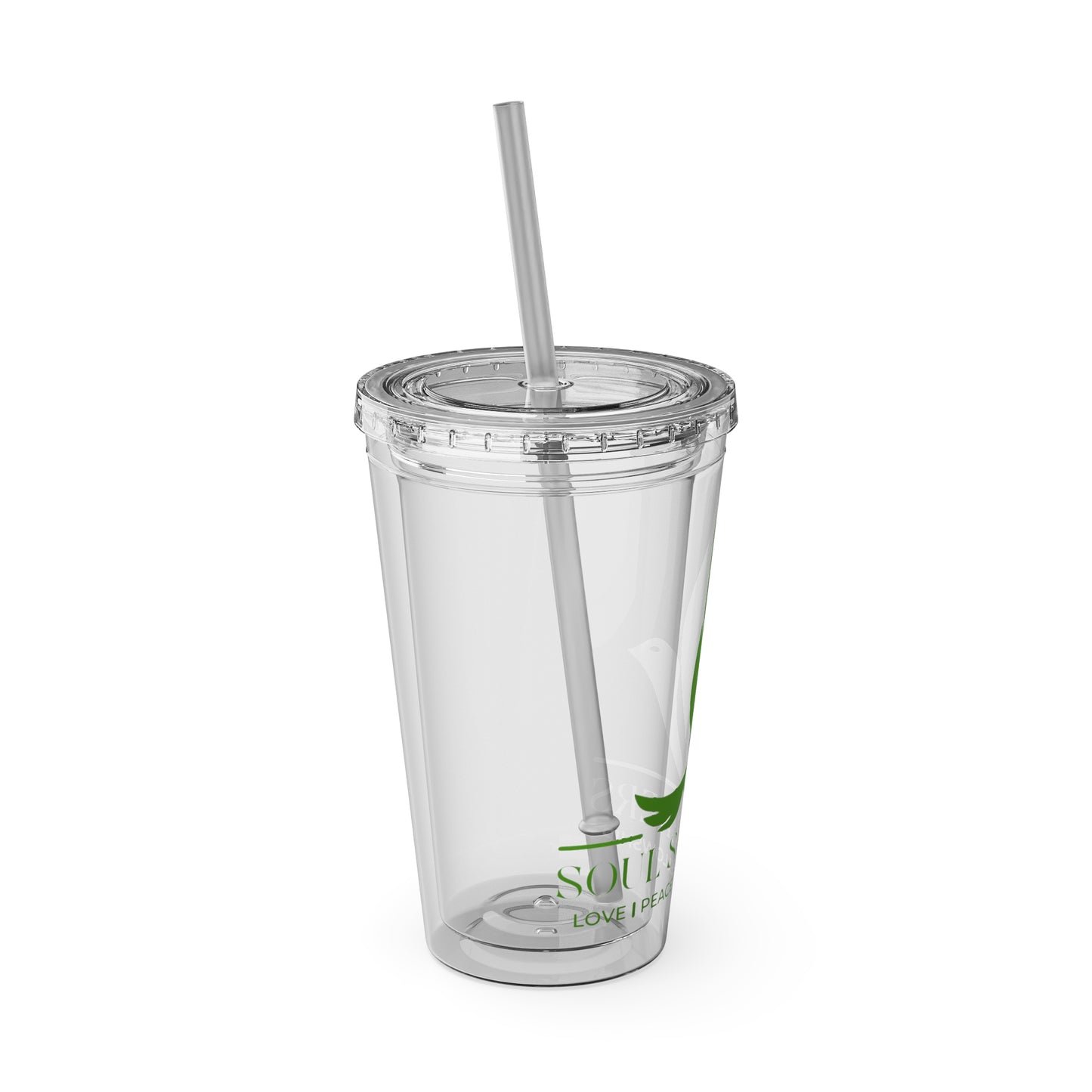 sunsplash tumbler with straw, 16oz