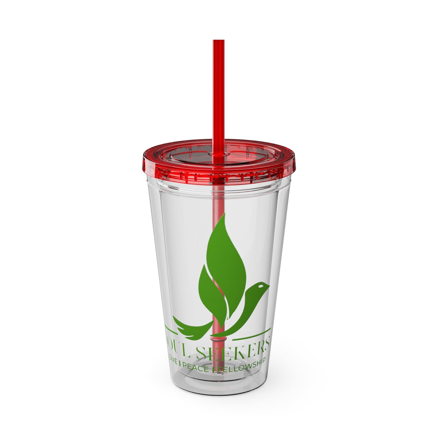 sunsplash tumbler with straw, 16oz