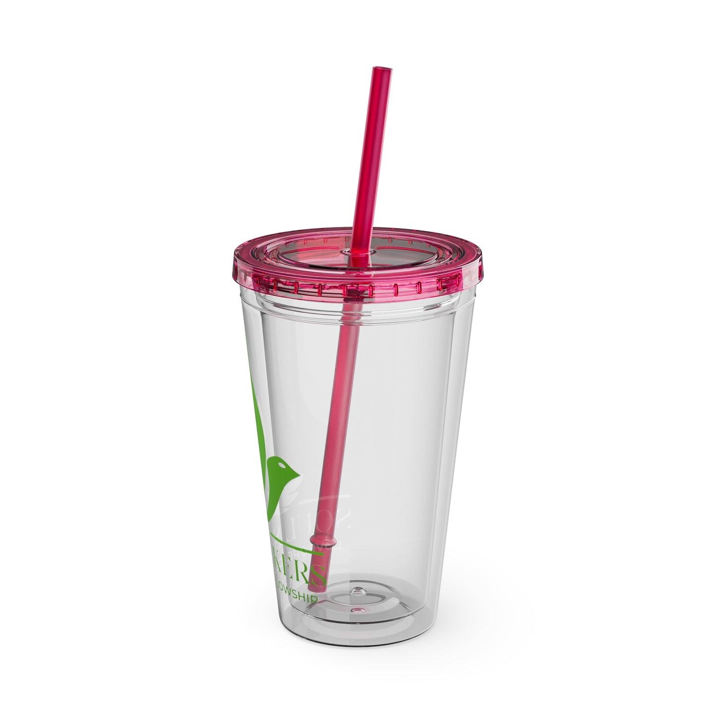 sunsplash tumbler with straw, 16oz