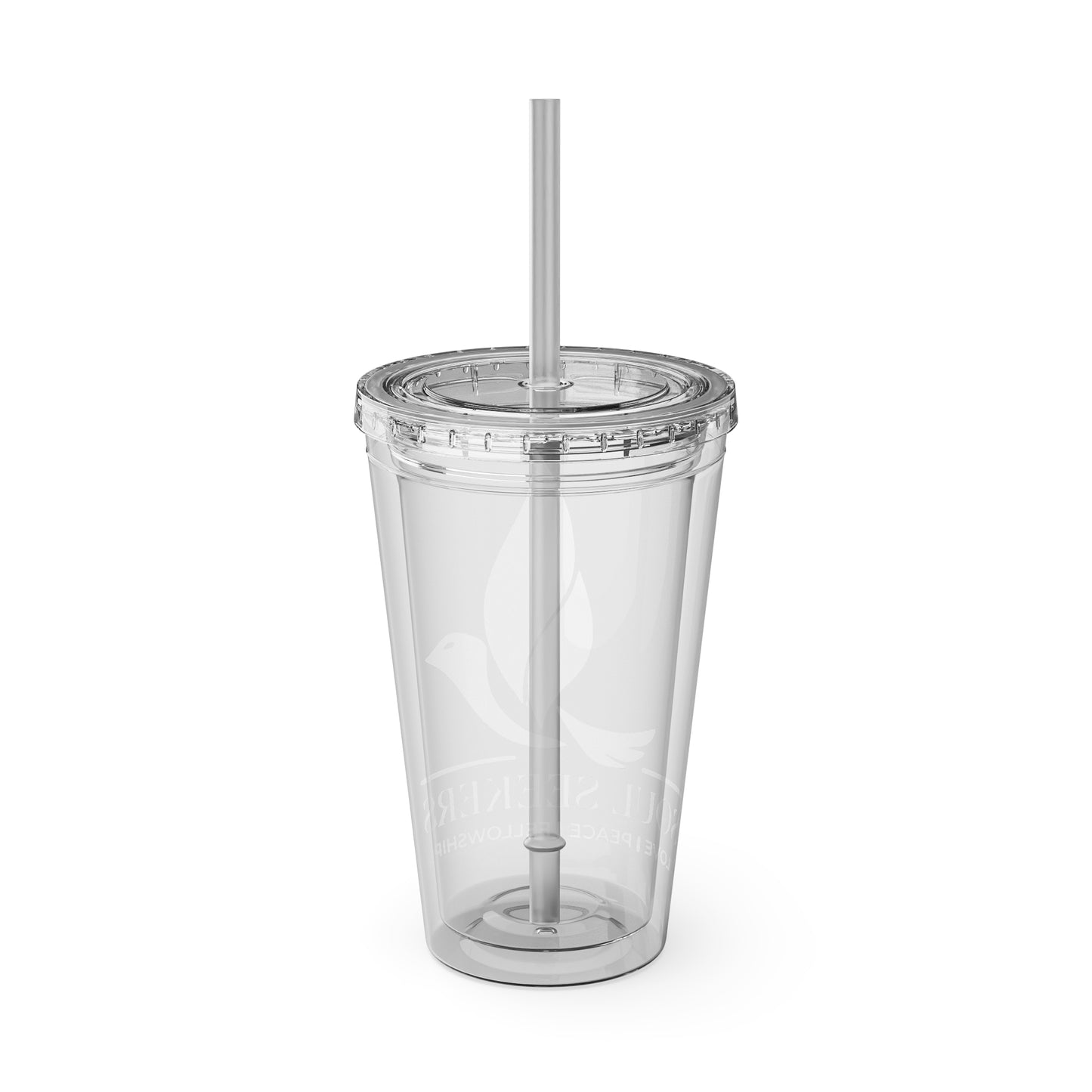 sunsplash tumbler with straw, 16oz