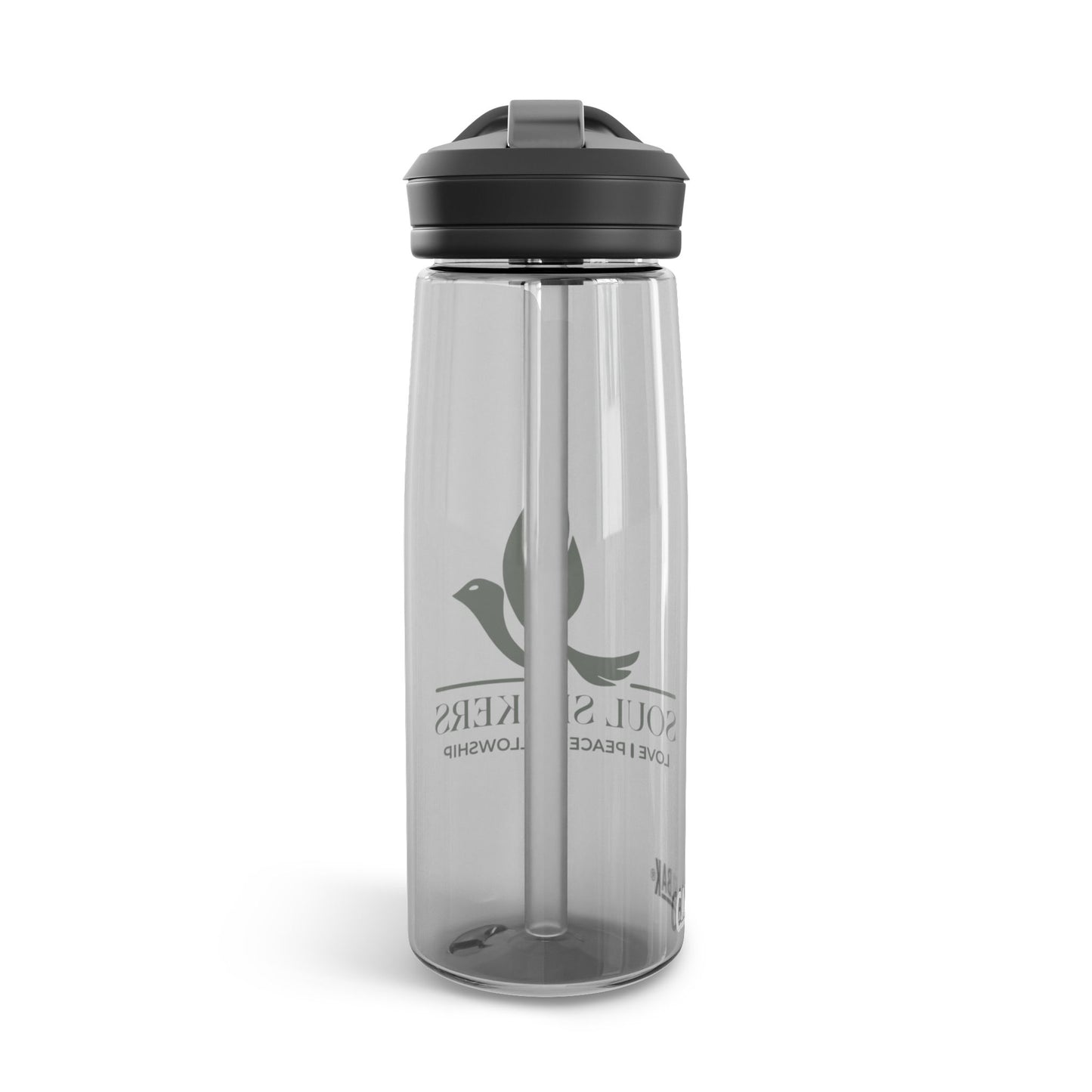 durable plastic water bottle with leak-proof cap, available in 20oz and 25oz – perfect for hydration on-the-go, gym workouts, and outdoor adventures