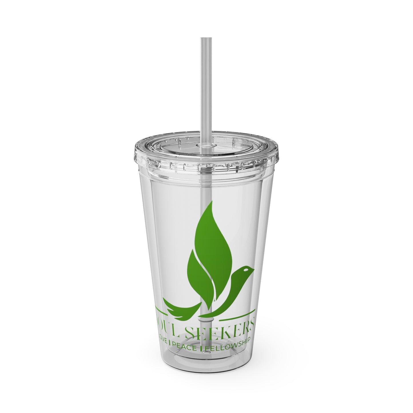 sunsplash tumbler with straw, 16oz